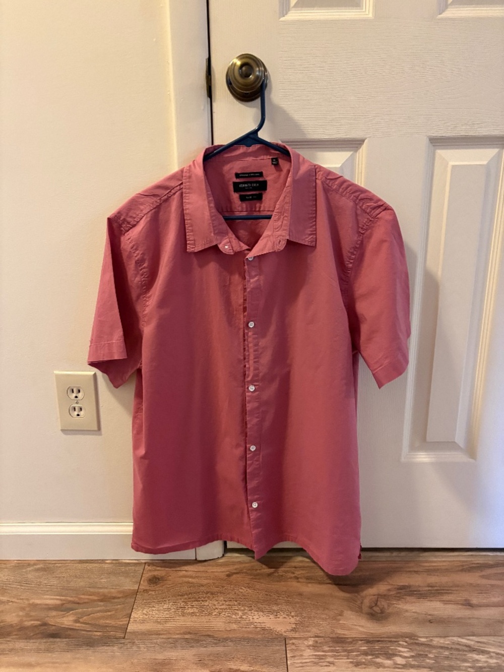 Men's XL Kenneth Cole Slim Fit Casual Short Sleeve Shirt